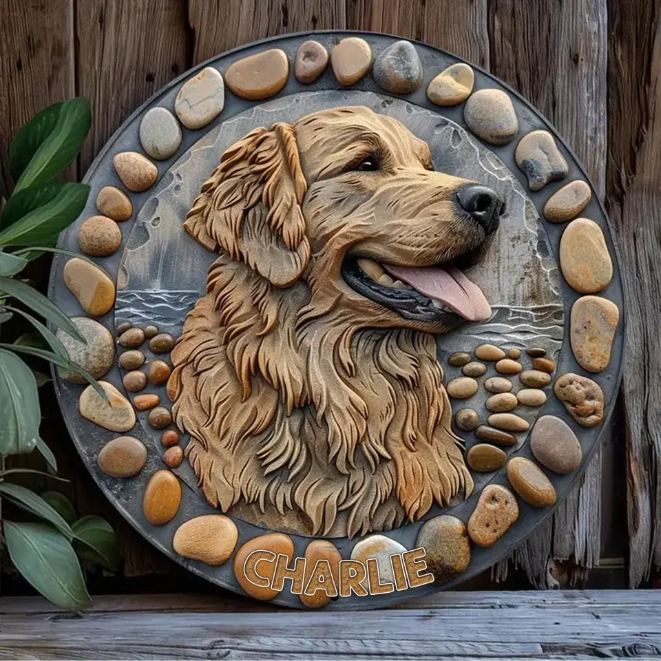 Personalized Dog With Wings Metal Sign - Gift Idea For Dog Lover