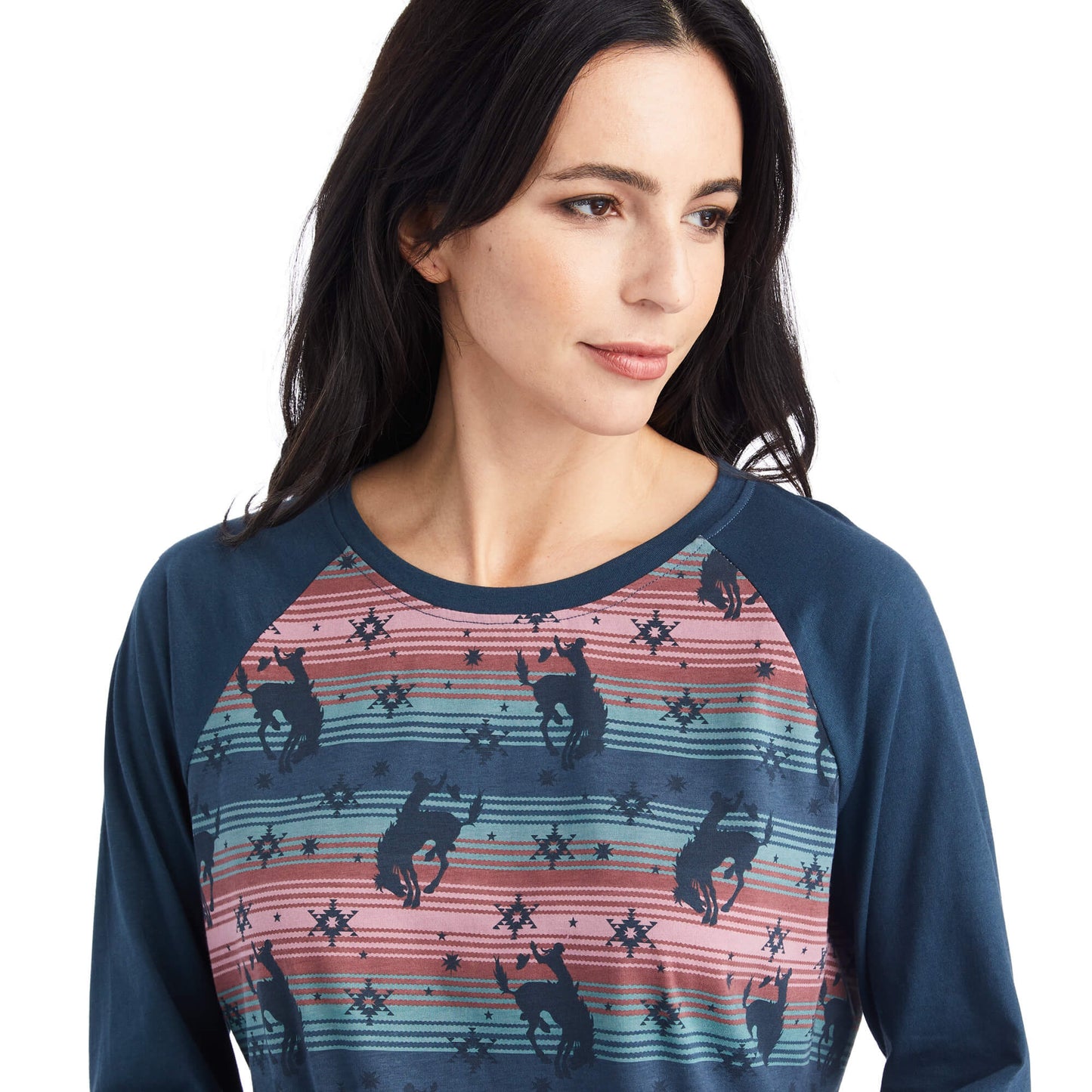 Ariat Women's Pajama Set, Bucking Serape