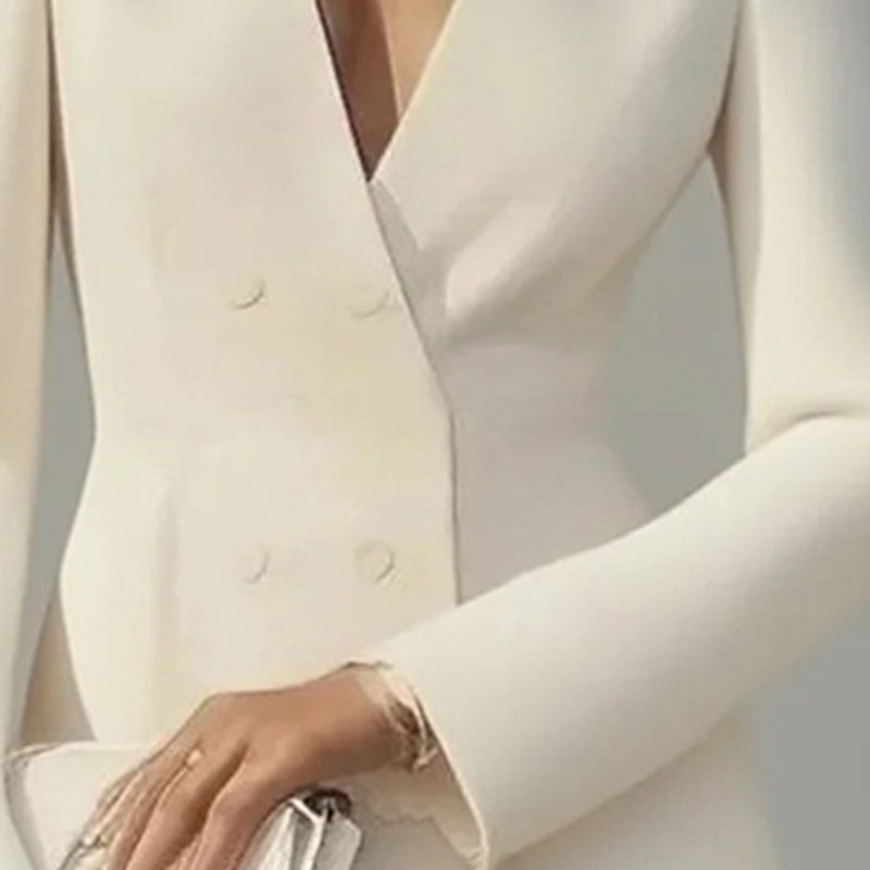 Women’s Deep V-Neck A-Line Dress