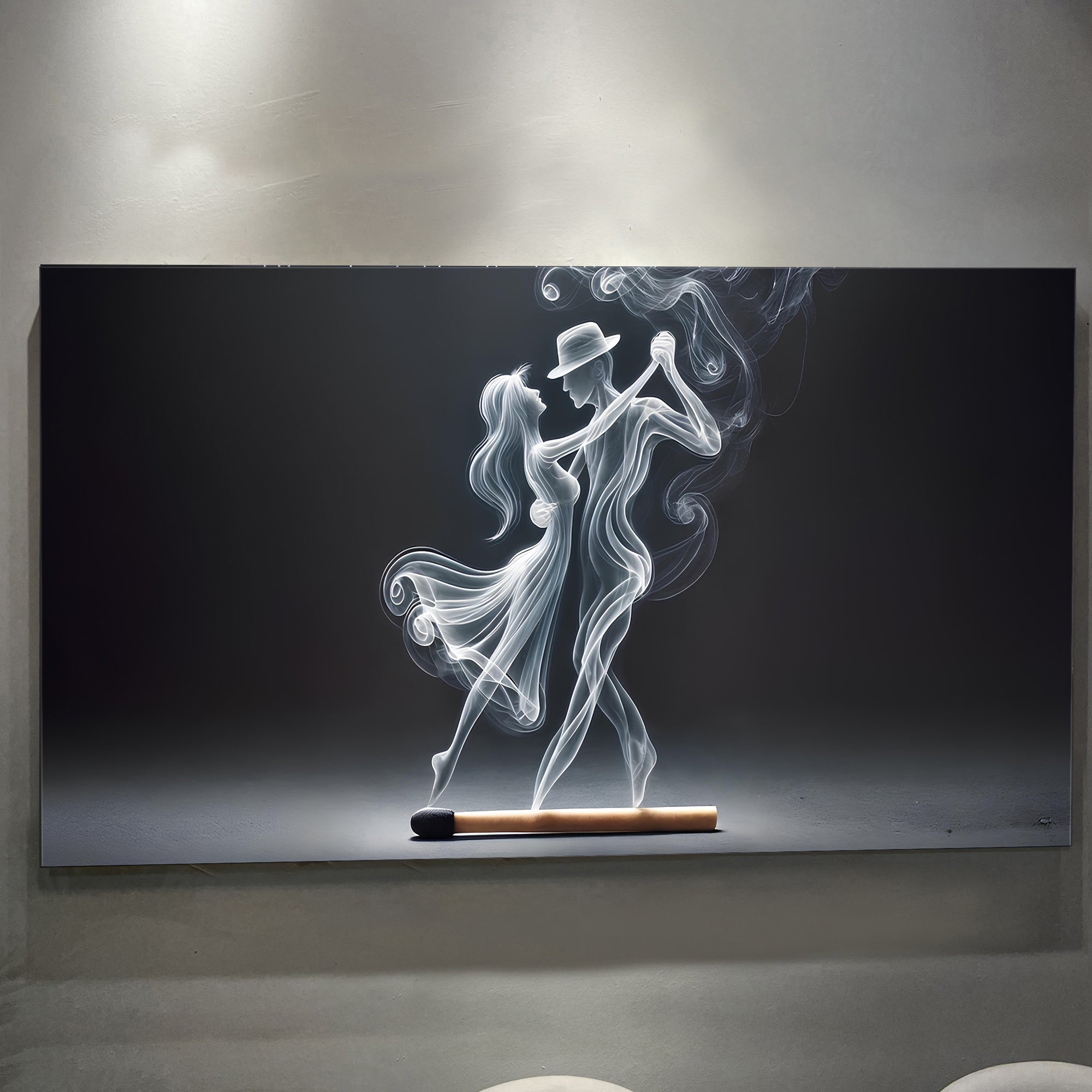 Modern Abstract Couple Dance Wall Art