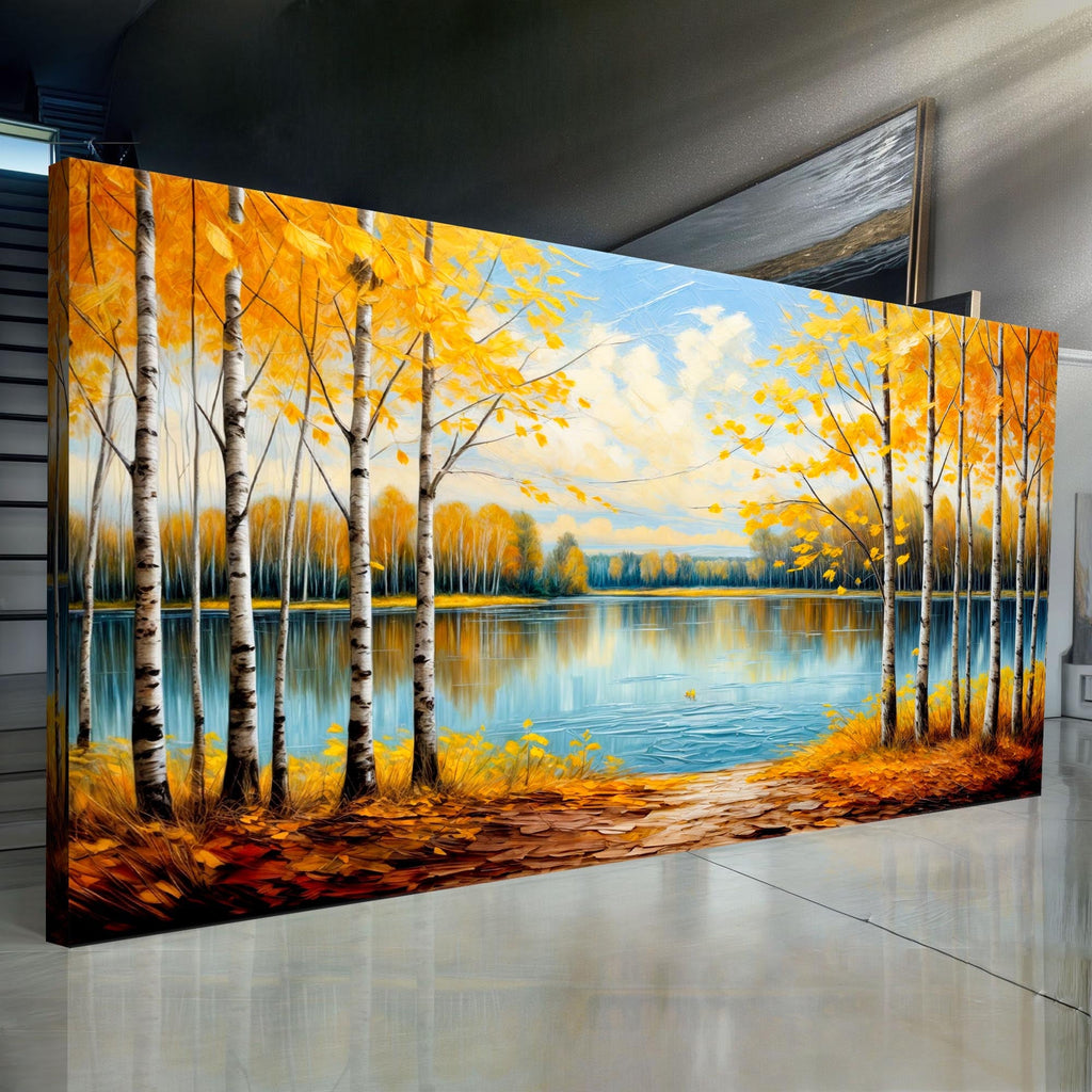Autumn Whispers Impasto Wall Art