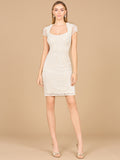 Elegant Cap Sleeve Bridal Short Dress