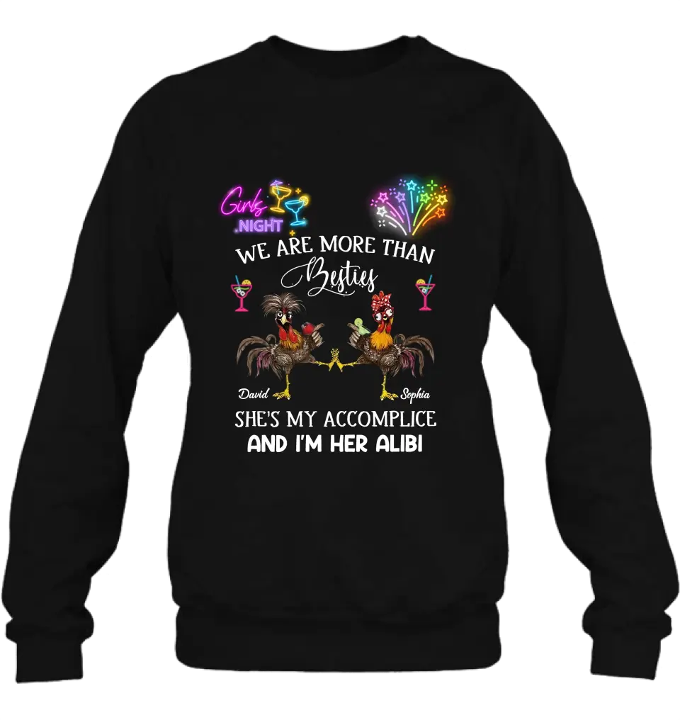 Personalized Friends T-Shirt/Long Sleeve/Sweatshirt/Hoodie - Gift Idea For Friends/Sisters/Besties - Girls Night We Are More Than Besties