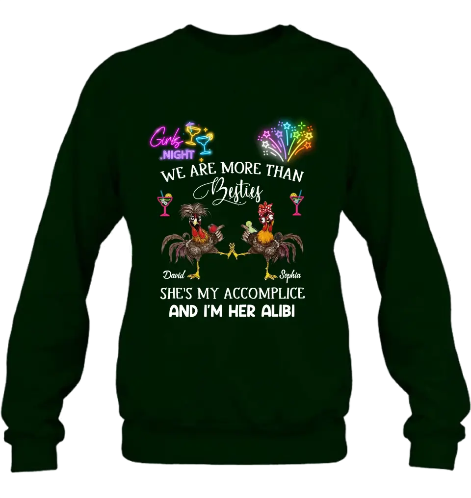 Personalized Friends T-Shirt/Long Sleeve/Sweatshirt/Hoodie - Gift Idea For Friends/Sisters/Besties - Girls Night We Are More Than Besties