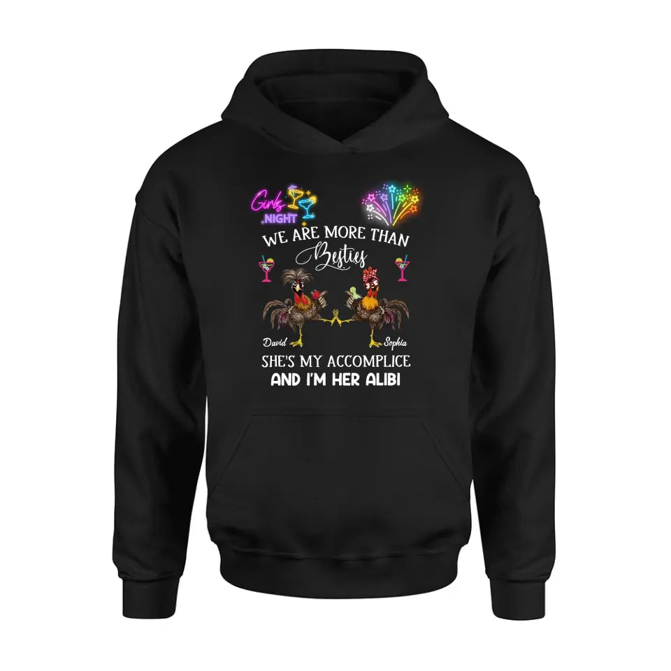Personalized Friends T-Shirt/Long Sleeve/Sweatshirt/Hoodie - Gift Idea For Friends/Sisters/Besties - Girls Night We Are More Than Besties