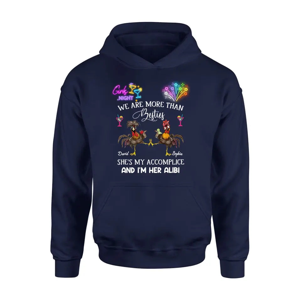 Personalized Friends T-Shirt/Long Sleeve/Sweatshirt/Hoodie - Gift Idea For Friends/Sisters/Besties - Girls Night We Are More Than Besties