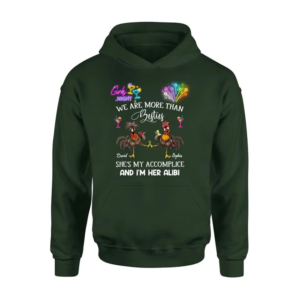 Personalized Friends T-Shirt/Long Sleeve/Sweatshirt/Hoodie - Gift Idea For Friends/Sisters/Besties - Girls Night We Are More Than Besties