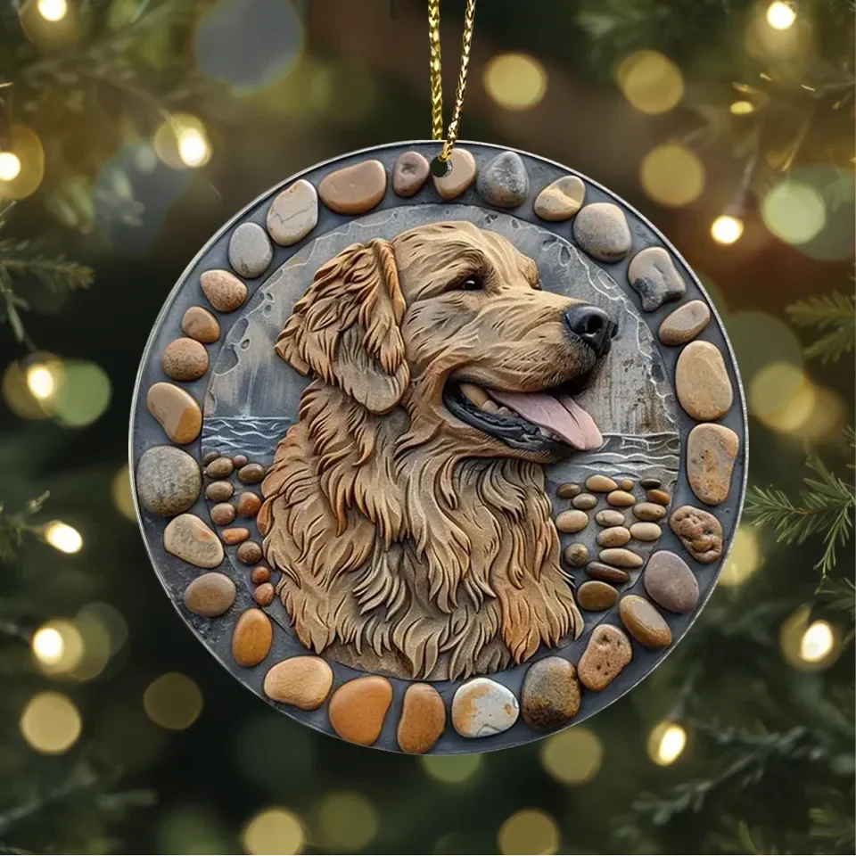 Personalized Dog Breed Aluminum Ornament - Christmas Gift Idea For Dog Lover