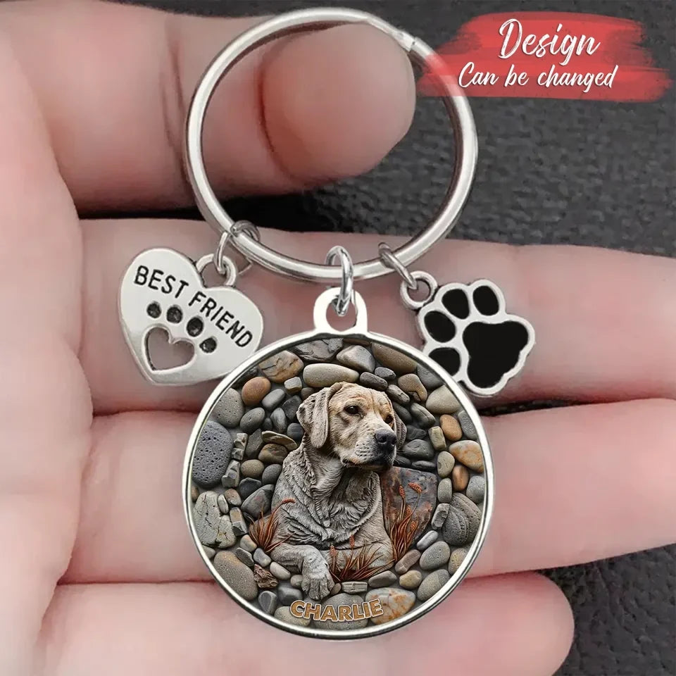 Personalized Dog Breed Keychain Pet Charm Key Ornaments - Gift for Dog Lovers