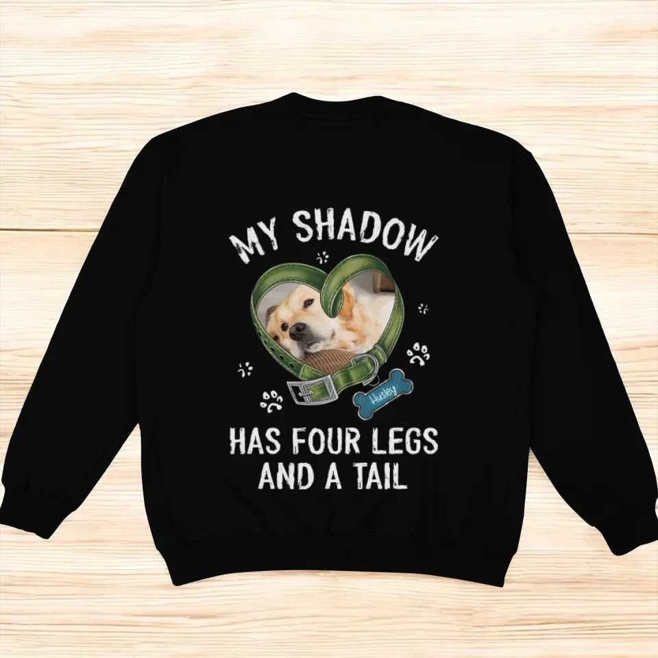 Personalized Memorial AOP Sweater - My Shadow Has Four Legs And A Tail - Memorial Gift Idea For Dog Owner