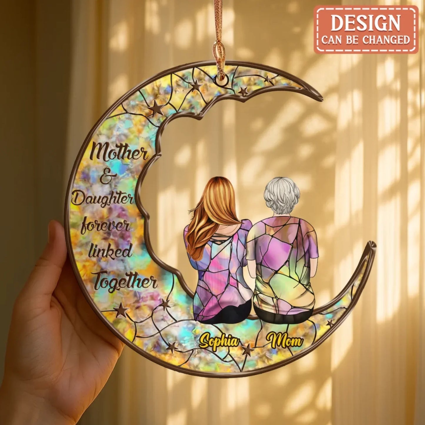 Personalized Mother And Daughter Suncatcher - Mother's Day Gift Idea