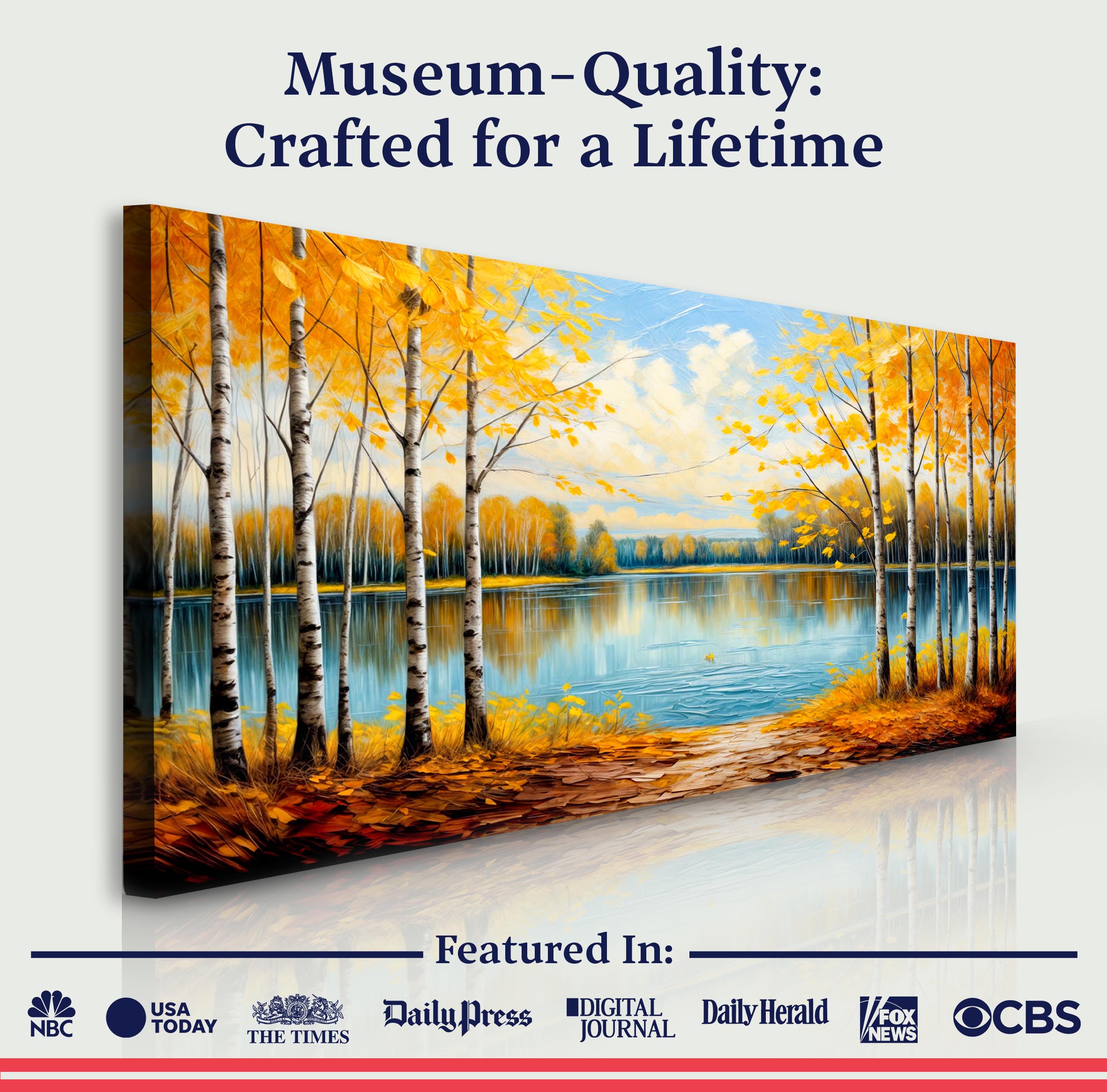 Autumn Whispers Impasto Wall Art