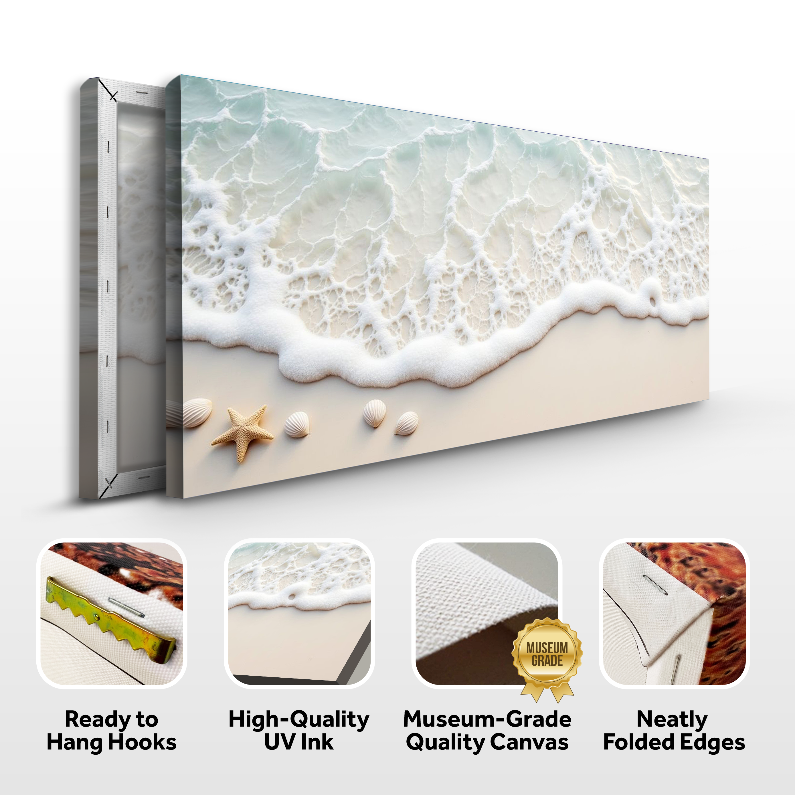 Serene Ocean Wave Coastal Wall Art X