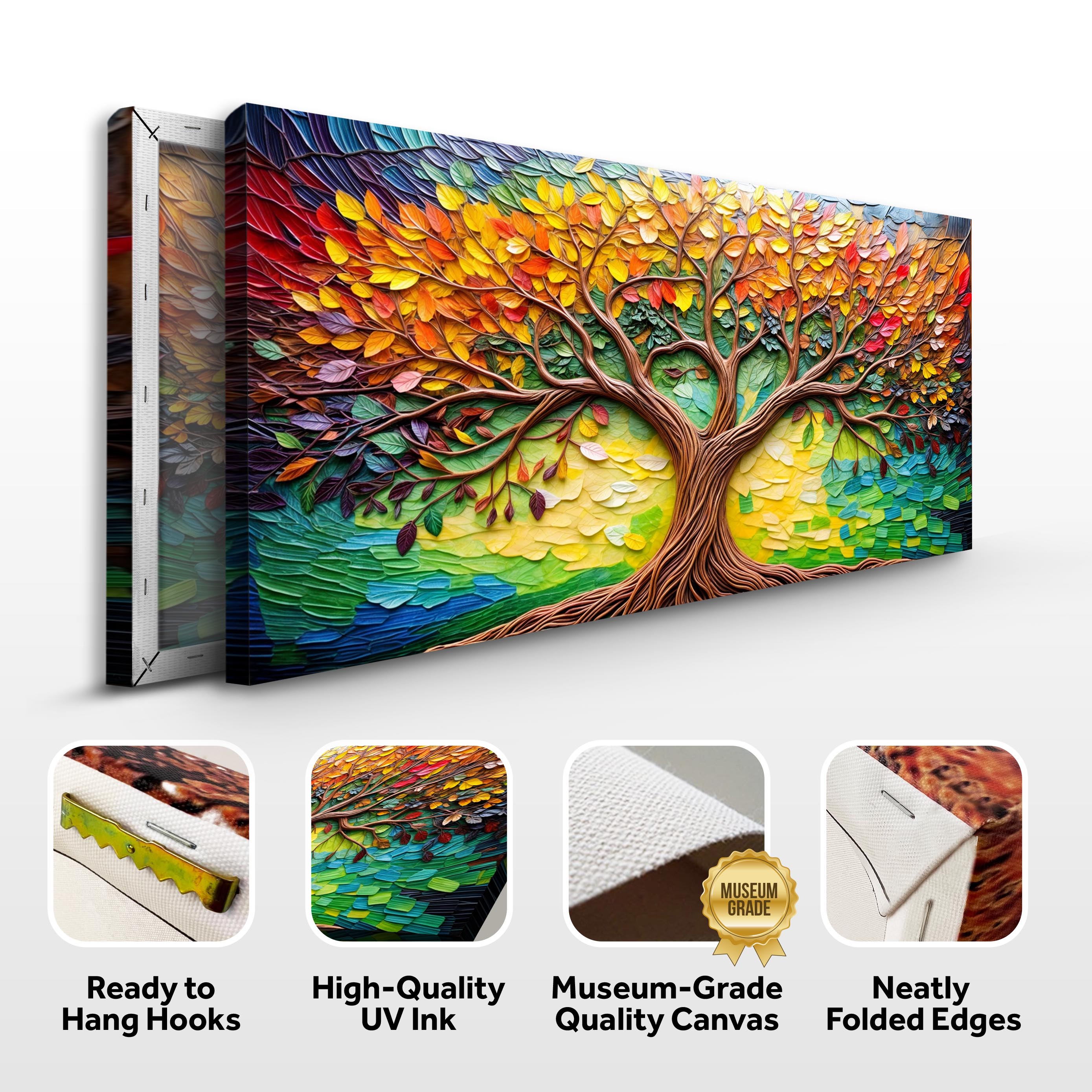 Tree Of Life Impasto Wall Art