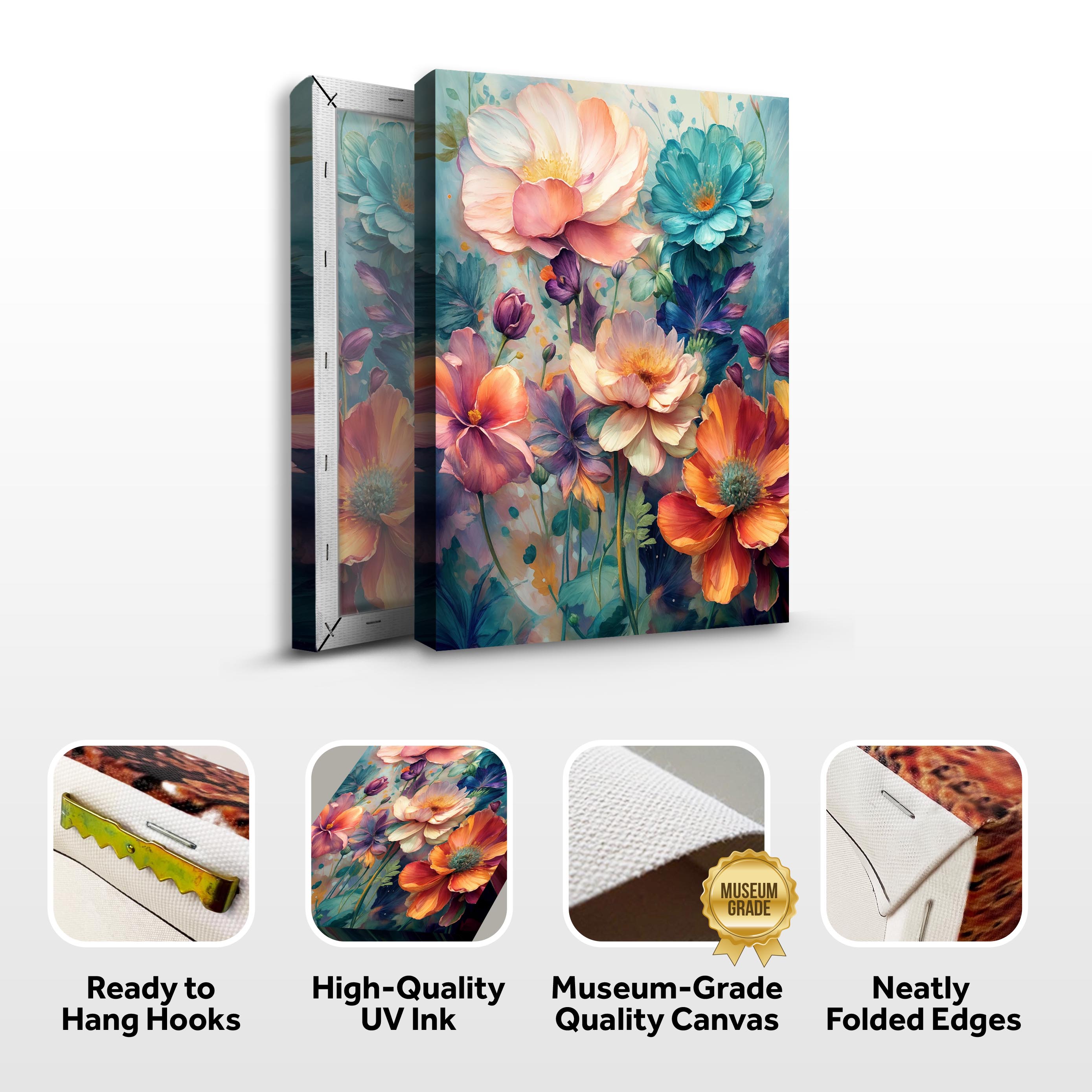 Spring Bouquet Impasto Wall Art