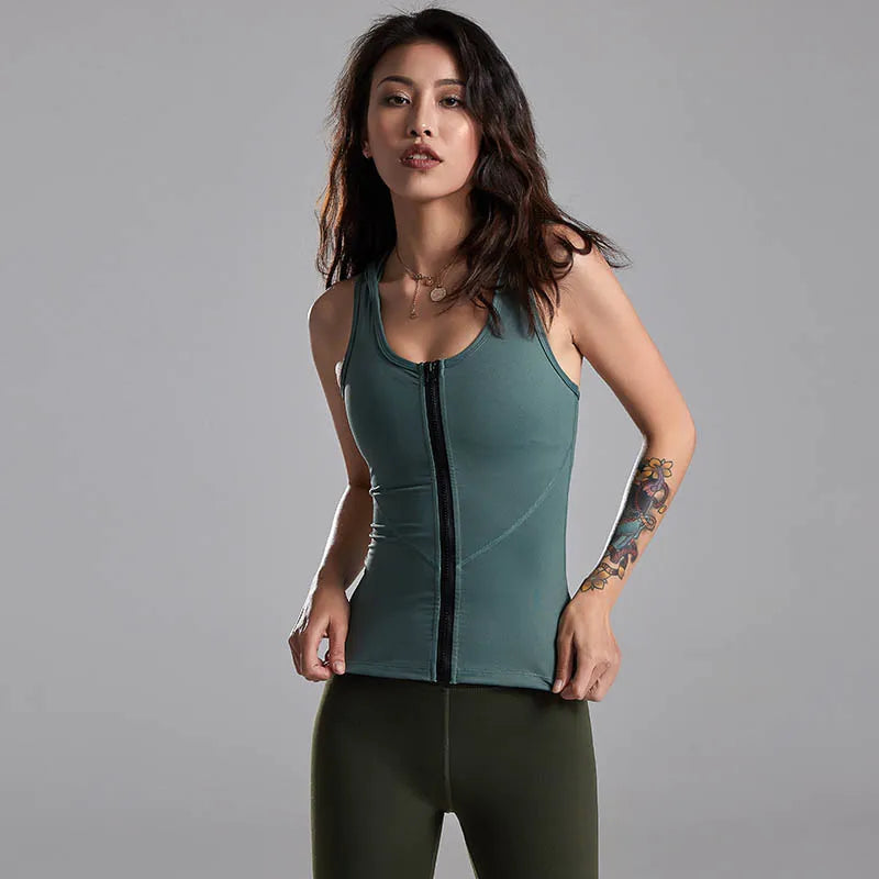 Women’s Hooded Yoga Running Tank Top
