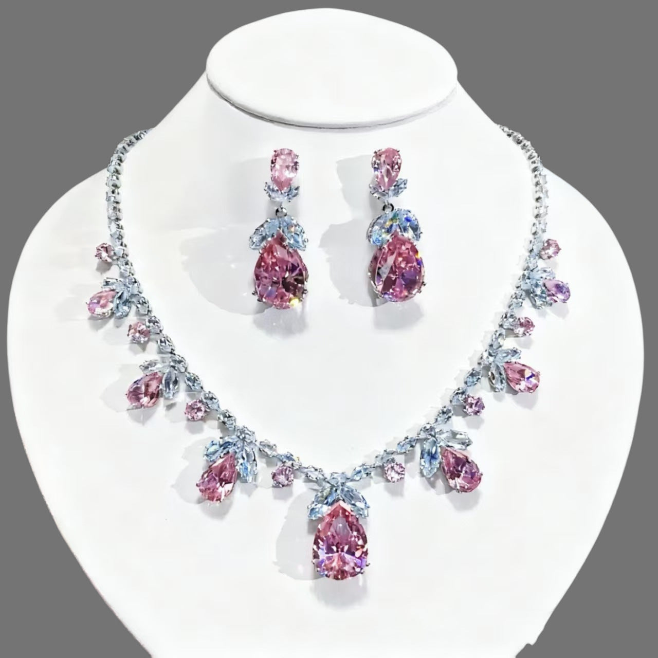 Women's Drops Leaves Suite High Sense Formal Jewelry Set