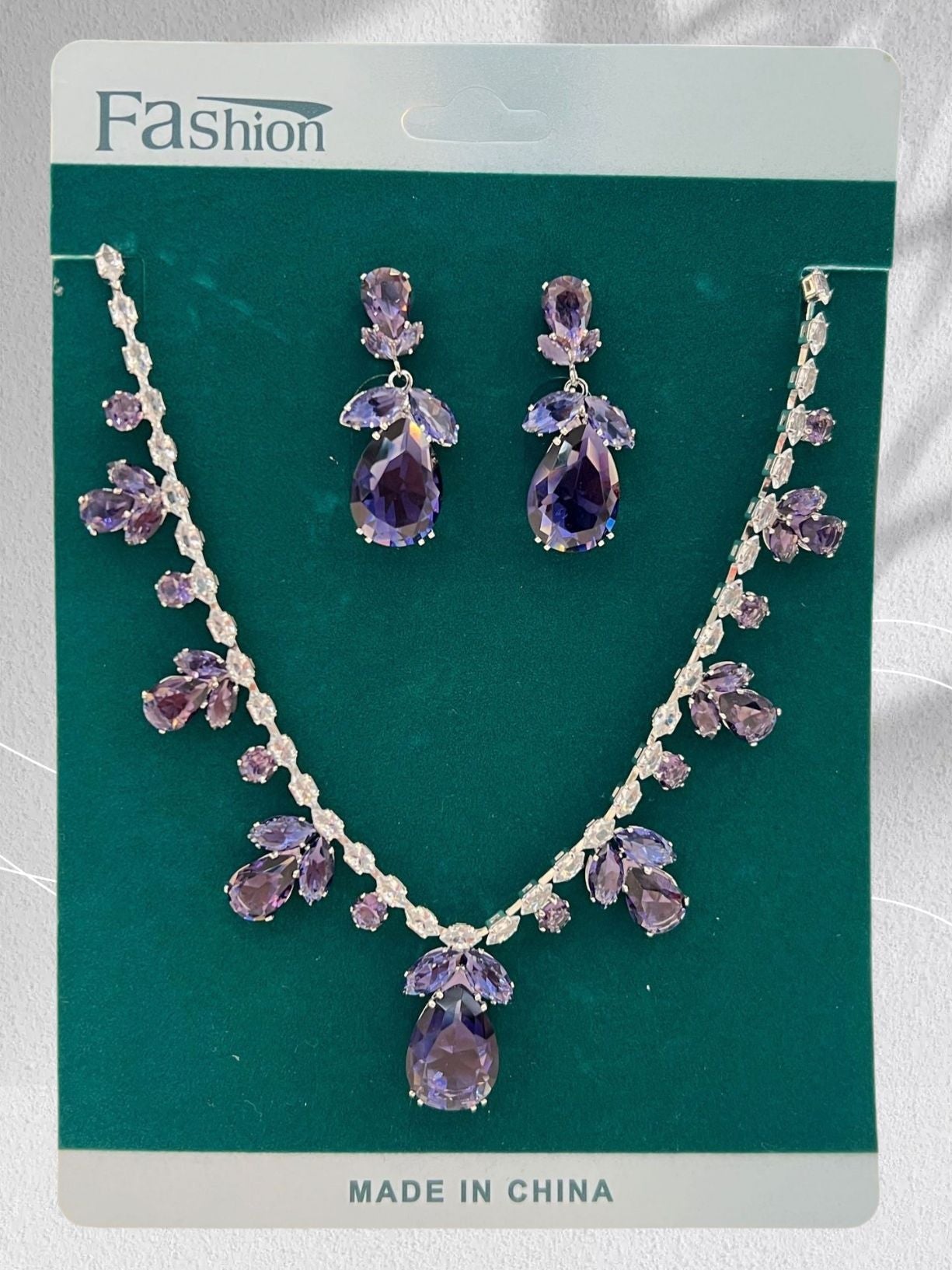 Women's Drops Leaves Suite High Sense Formal Jewelry Set
