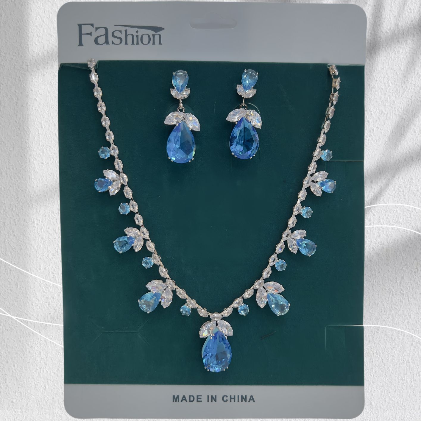 Women's Drops Leaves Suite High Sense Formal Jewelry Set
