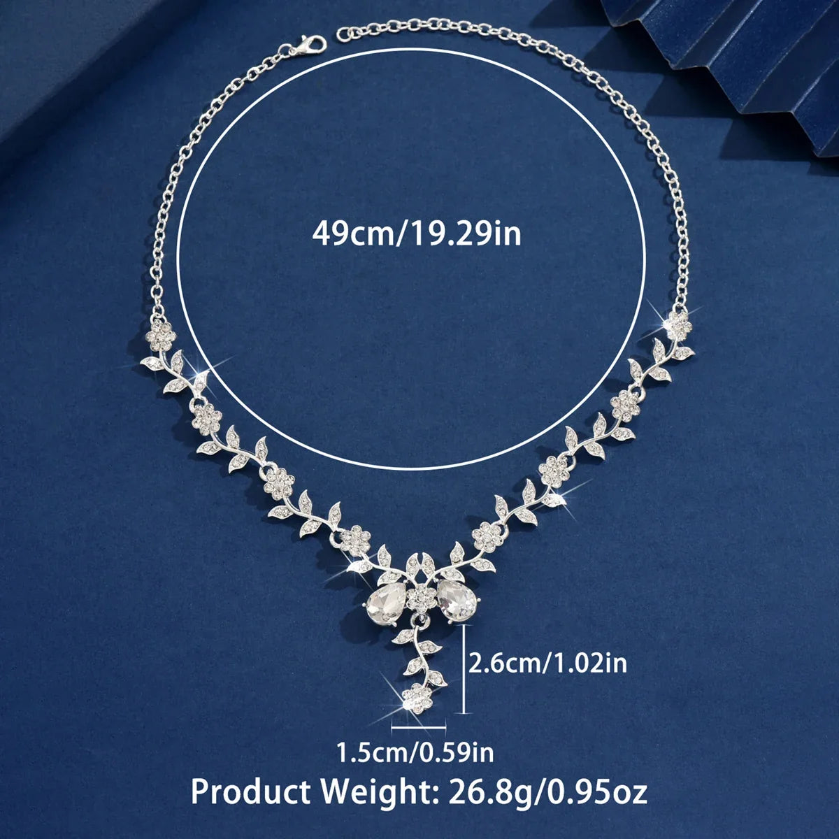Water Drop Leaf Necklace | Women's Fashion Jewelry for Date and Party
