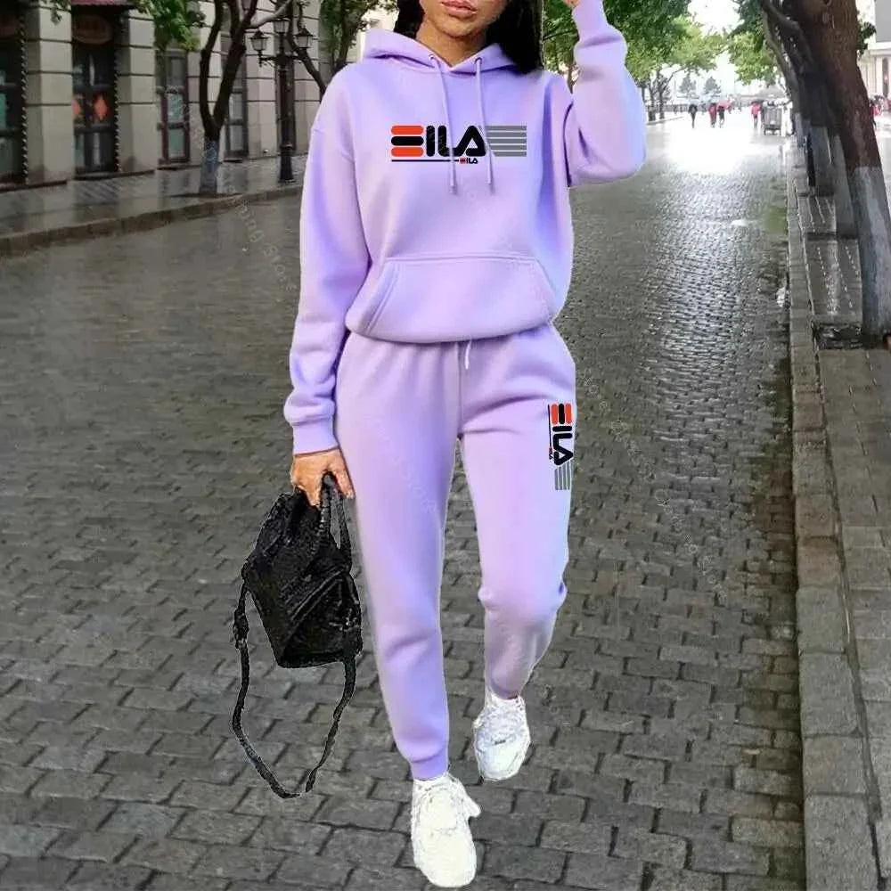Women's Luxury Hoodie & Pants Streetwear Set