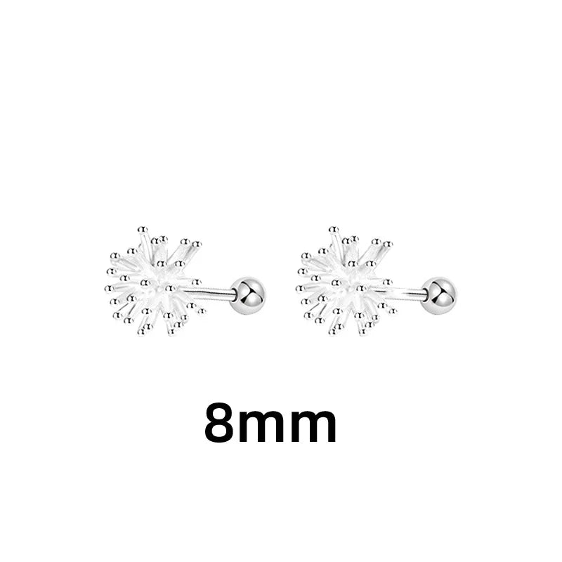 S925 Silver Dandelion Drop Earrings | Women's Trendy Chain Tassel Jewelry