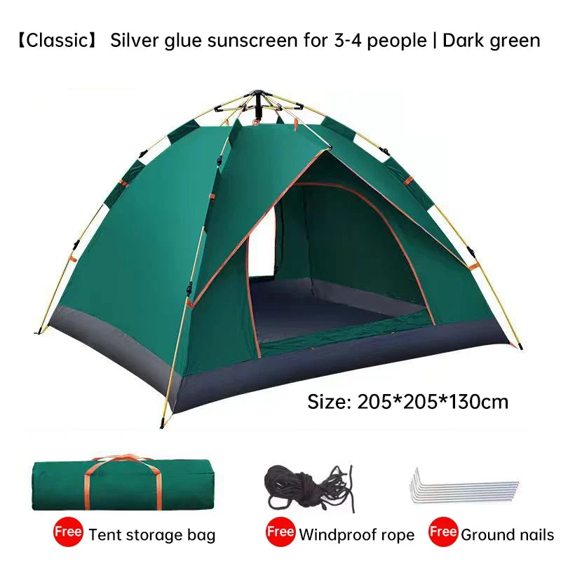 QuickSet Oasis: Auto Tent for 2-4, Rain & Sun Ready!