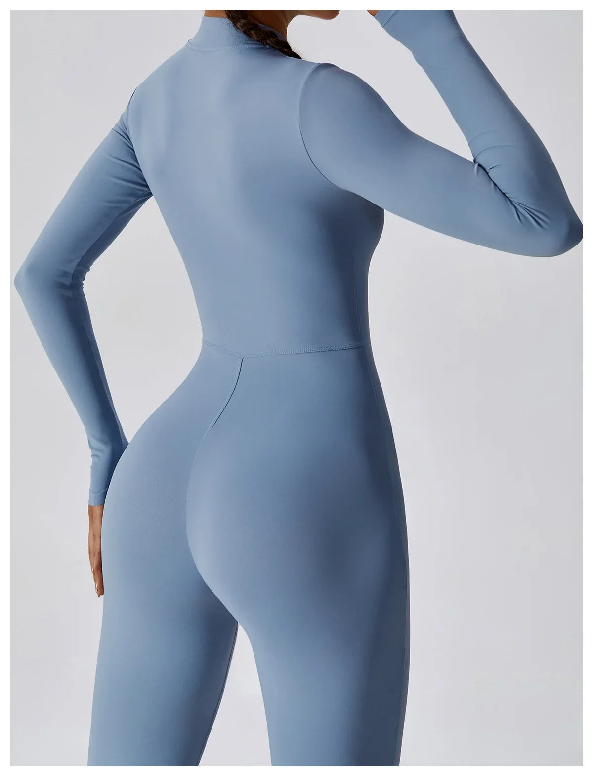 Yoga Jumpsuit Long Sleeved Zipper Rompers