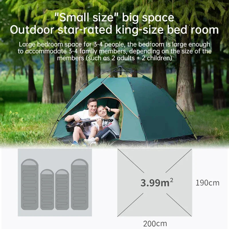 QuickSet Oasis: Auto Tent for 2-4, Rain & Sun Ready!