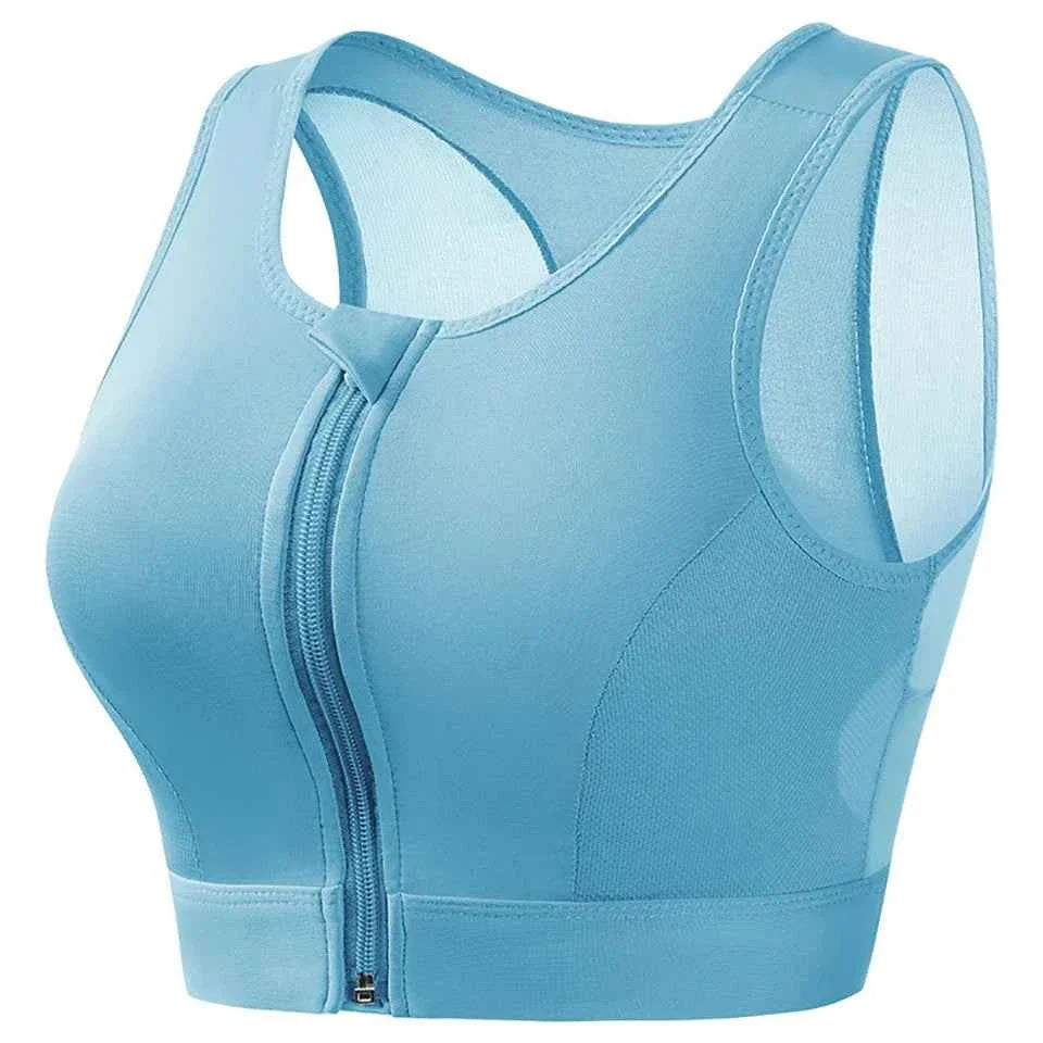 Plus Size Front Closure Sports Bra Tank Top
