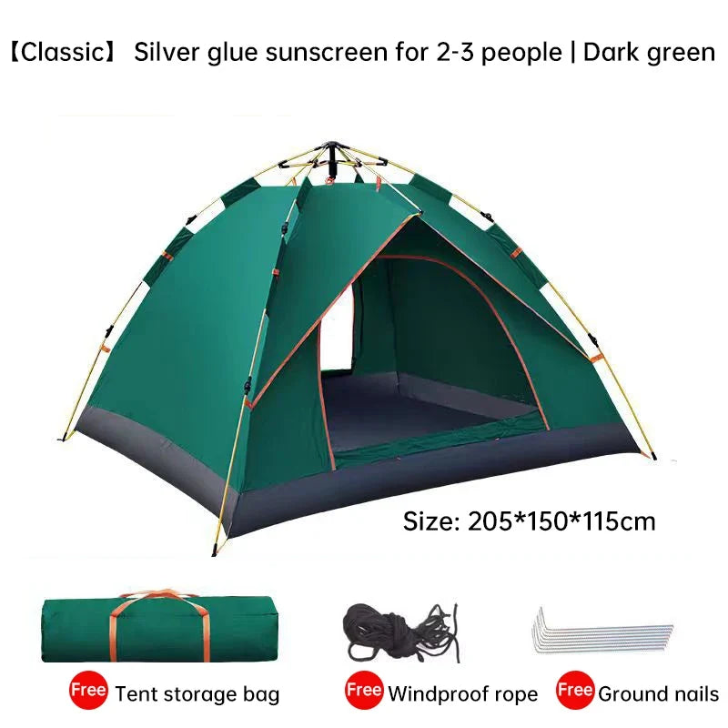QuickSet Oasis: Auto Tent for 2-4, Rain & Sun Ready!