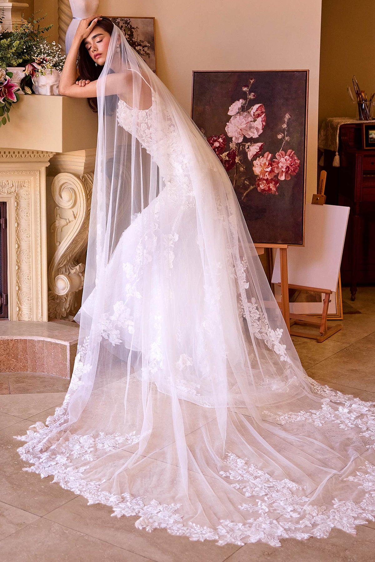 Andrea & Leo WL053 Dress Fitted Lace Wedding Gown
