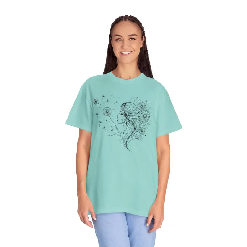 Dreams Comfort Tee - Woman Dandelions Style Relaxation - DipaliZ