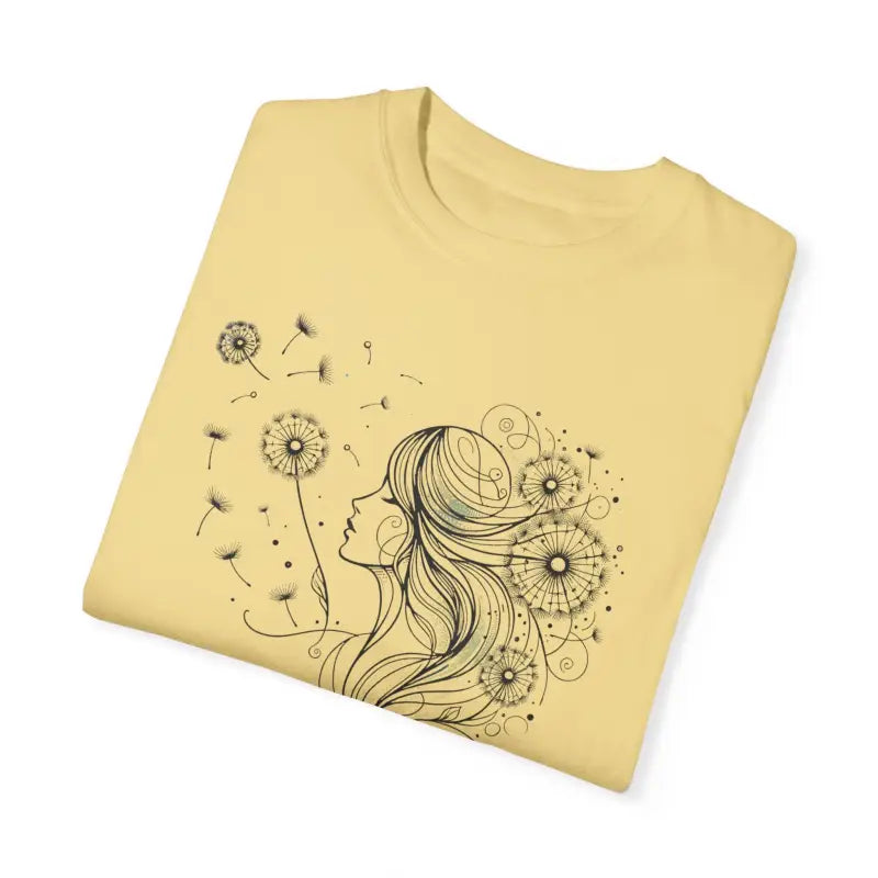 Dreams Comfort Tee - Woman Dandelions Style Relaxation - DipaliZ