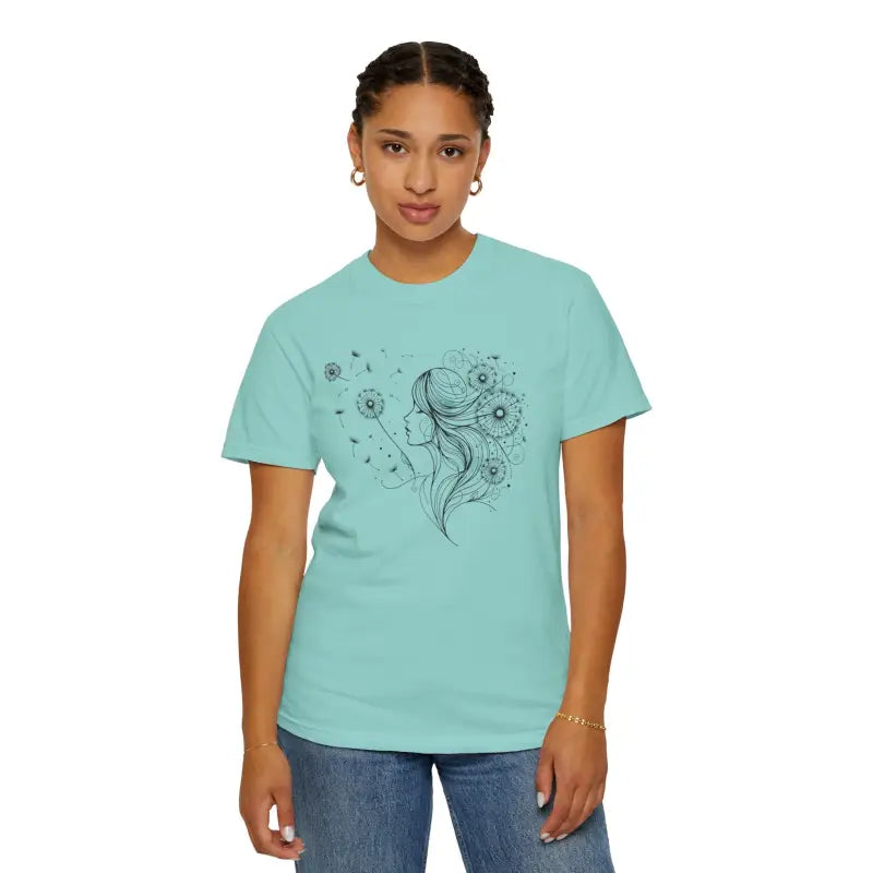 Dreams Comfort Tee - Woman Dandelions Style Relaxation - DipaliZ