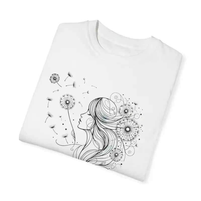 Dreams Comfort Tee - Woman Dandelions Style Relaxation - DipaliZ