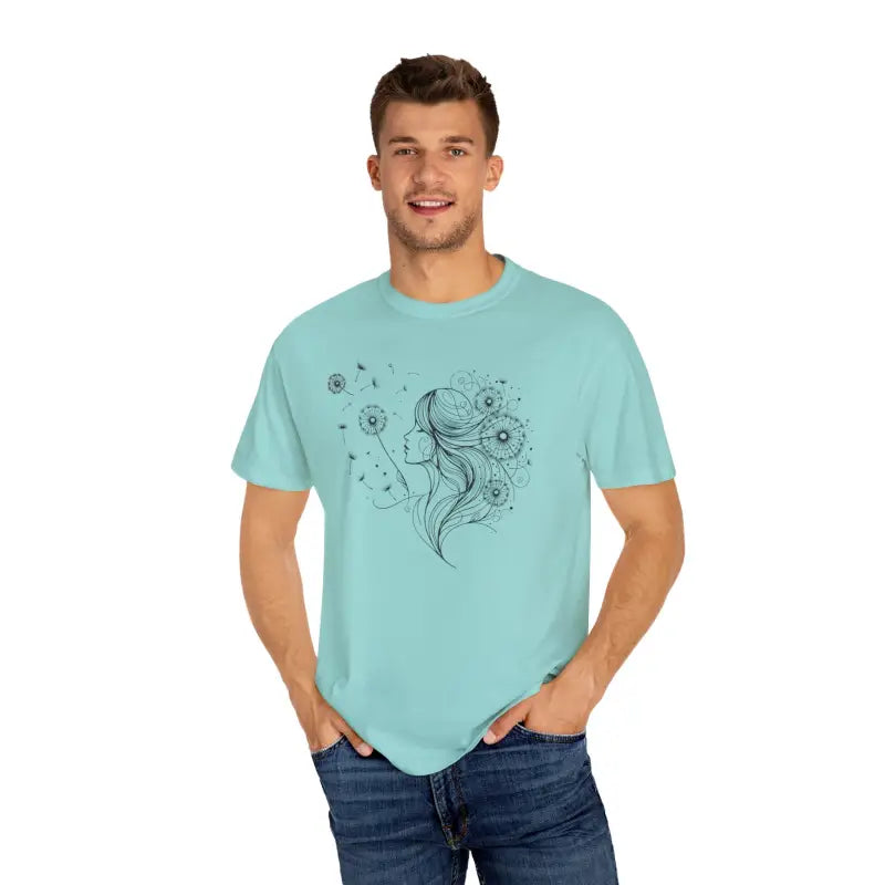 Dreams Comfort Tee - Woman Dandelions Style Relaxation - DipaliZ
