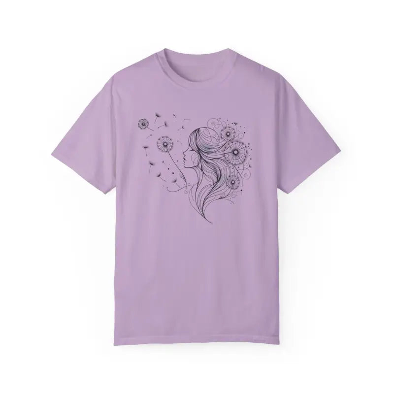 Dreams Comfort Tee - Woman Dandelions Style Relaxation - DipaliZ