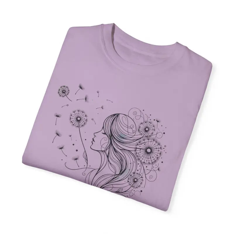 Dreams Comfort Tee - Woman Dandelions Style Relaxation - DipaliZ