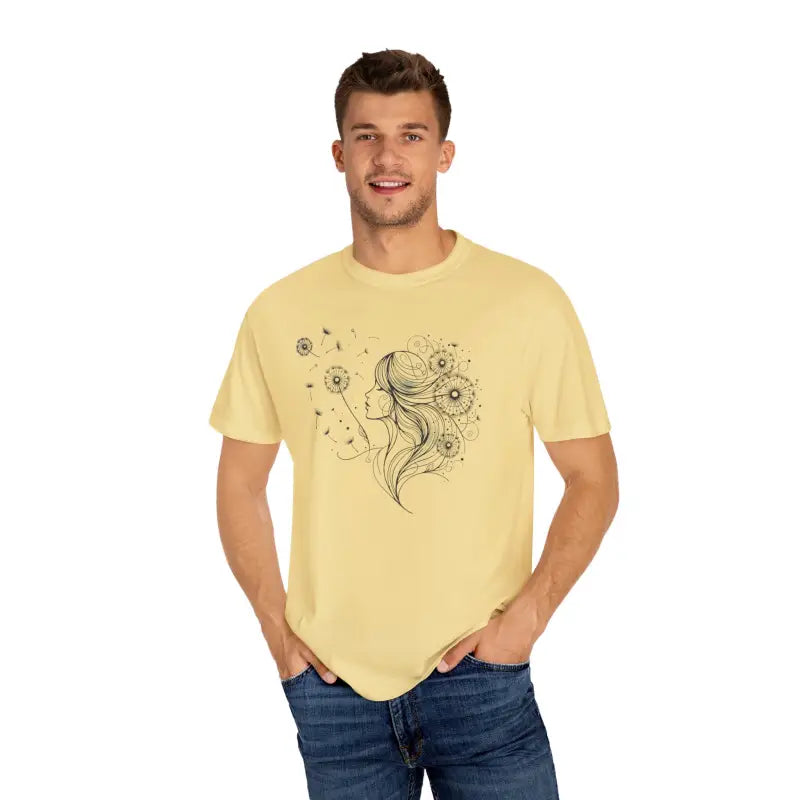 Dreams Comfort Tee - Woman Dandelions Style Relaxation - DipaliZ