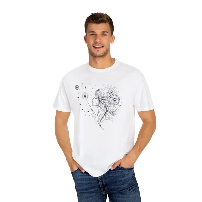 Dreams Comfort Tee - Woman Dandelions Style Relaxation - DipaliZ
