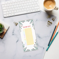 Flower Border Notepad - Conquer Life's Chaos in Style - DipaliZ