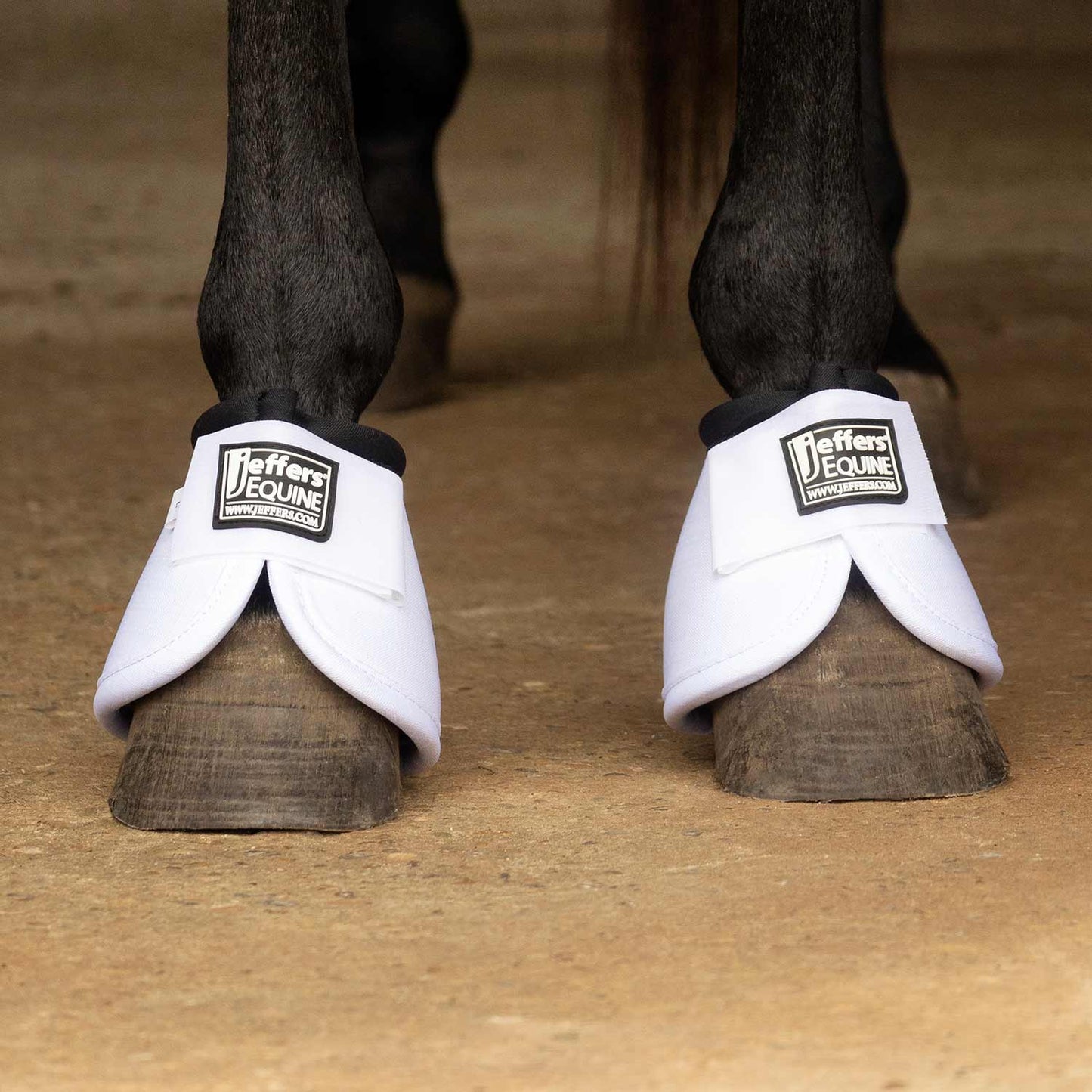 Jeffers No-Turn Bell Boots for Horses, Solid Colors, 2 Count