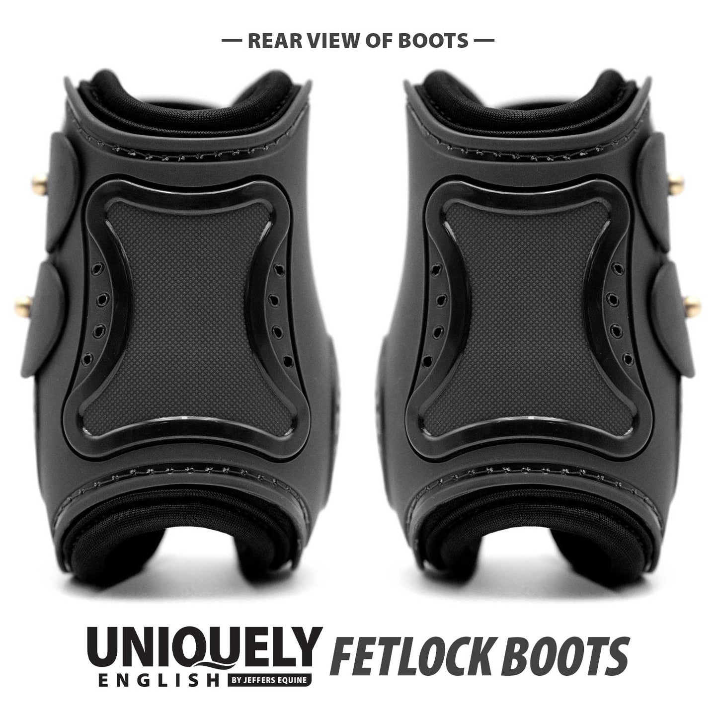 Jeffers Uniquely English Fetlock Boots for Horses, 2-Pack
