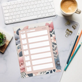 Chic Blossoming Large Flower Planner - Daily Organization - DipaliZ