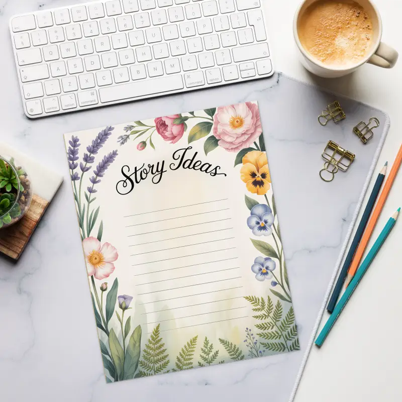 Flower Notepad - Creative Desk Essential for Daily Tasks - DipaliZ