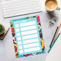 Vibrant Flower Daily Planner - Ultimate Organization Notepad - DipaliZ